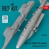 RESKIT RS48-0492 GBU-62 (JDAM-ER) bombs with pylons for Su-27 Flanker (2 pcs) (3D Printed) 1/48